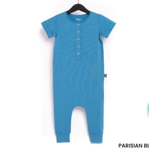 Rags to raches SHORT SLEEVE HENLEY ESSENTIALS RAG ROMPER